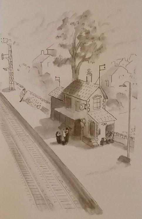 Il a fait l'idiot à la chapelle, illustrazione di Sempé