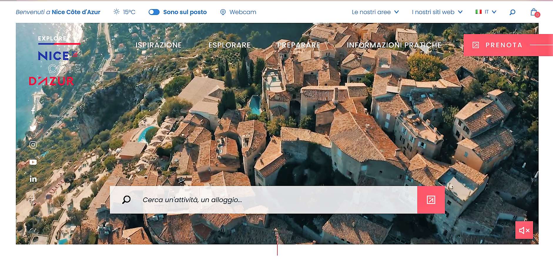 Il nuovo sito Explorenice.com