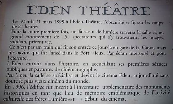 La Ciotat, storia del cinema Eden Theatre