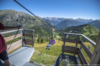 La Colmiane, la partenza della tyrolienne - Crédits OTMNCA