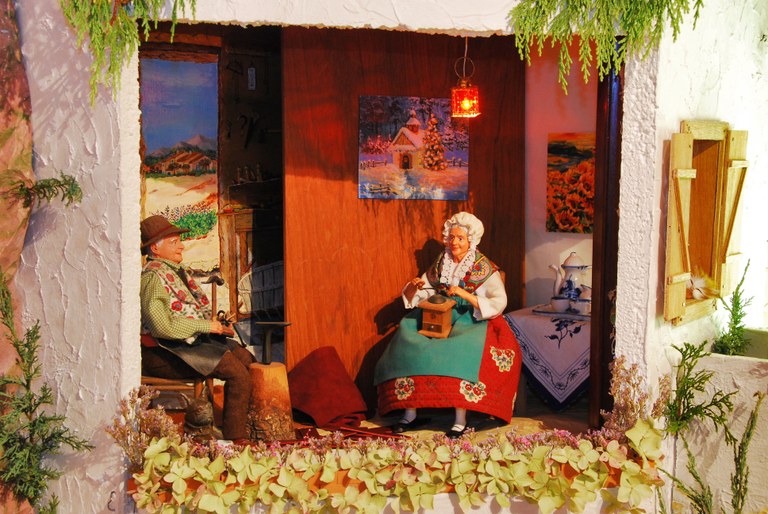La coppia di vecchietti del presepe provenzale