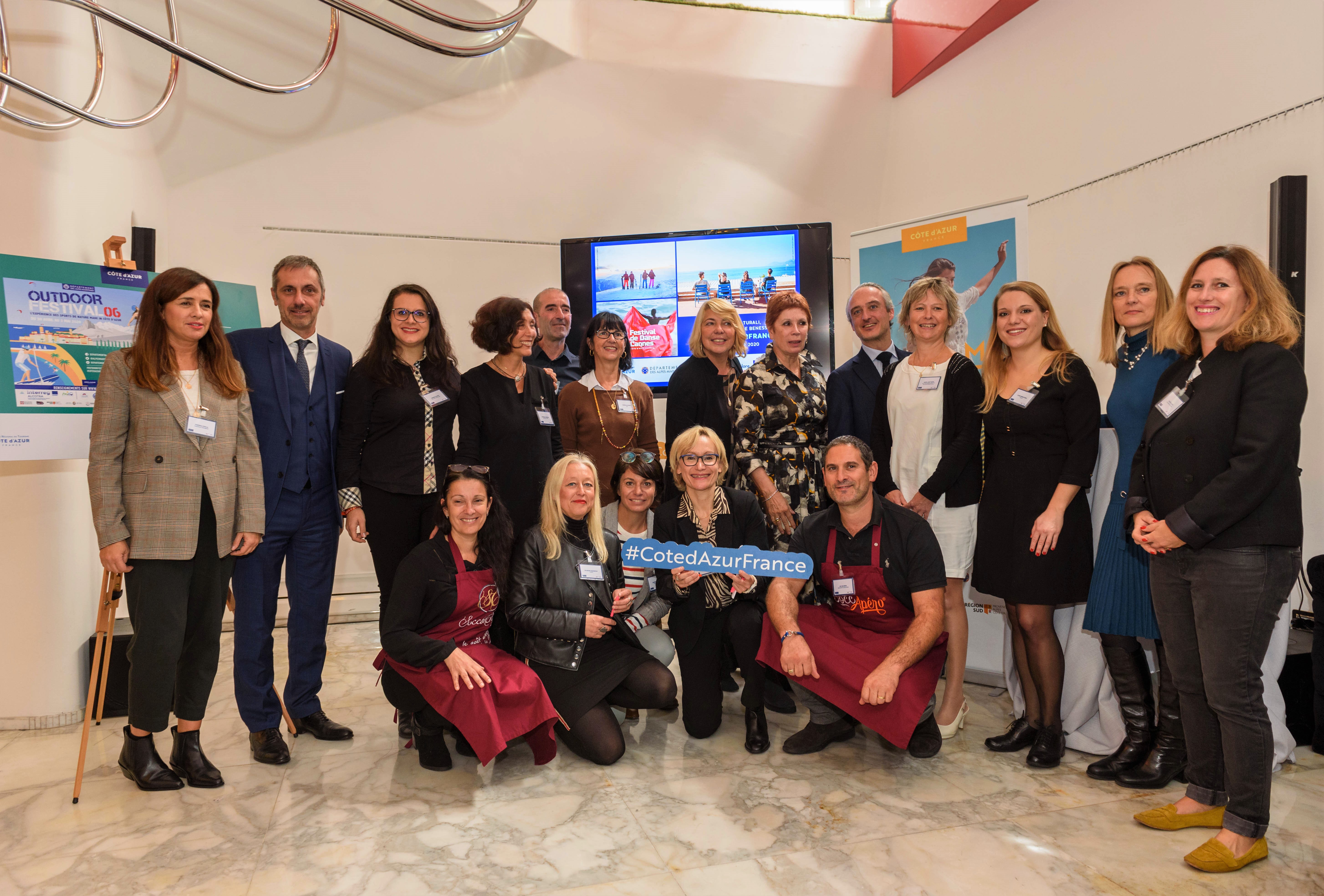 La delegazione della Costa Azzurra a Milano