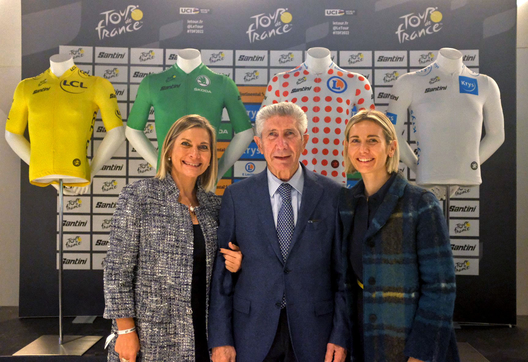 La famiglia Santini alla Presentazione del Tour de France 2022