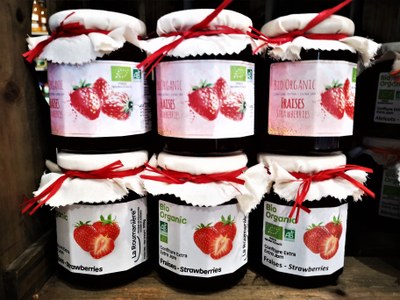 La Roumanière di Robion, la marmellata di fragole bio