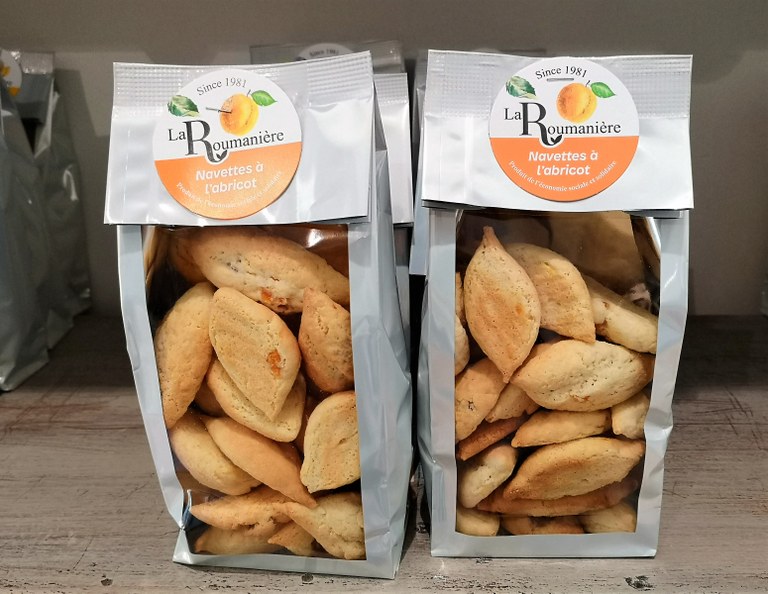 La Roumanière di Robion, le navettes all'albicocca