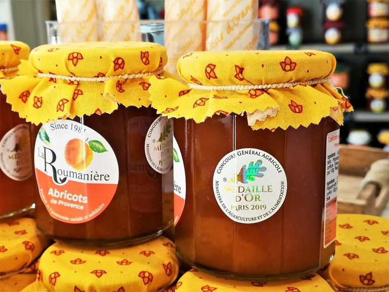 La Roumanière di Robion, marmellate con la medaglia d'oro