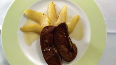 L'Argelas, fegato alle pere
