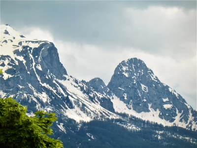 Le cime innevate della valle dell'Ubaye