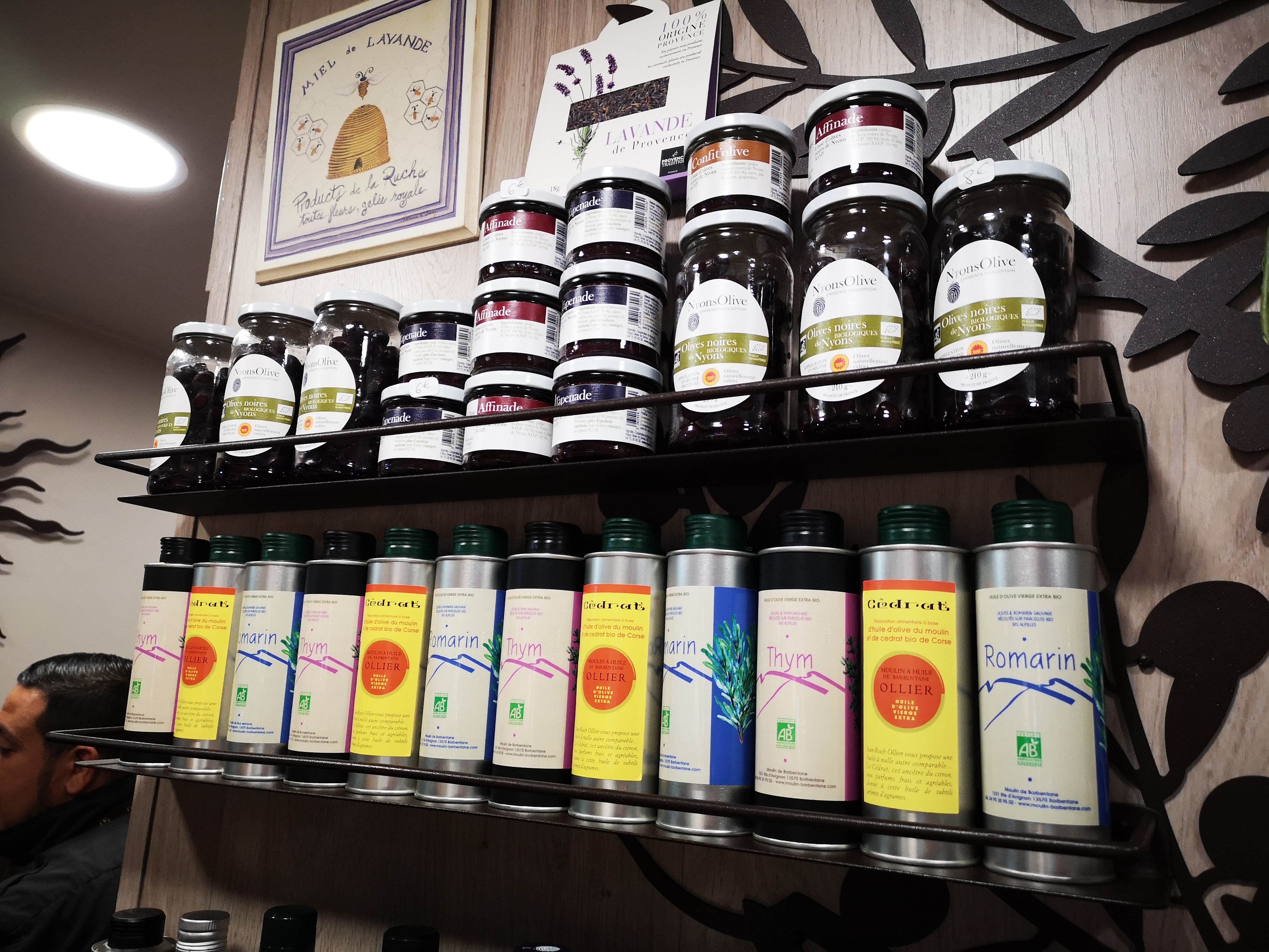 Les Halles di Avignone, olio provenzale