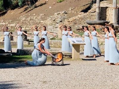 Les torches olympiques © Alcibiade Voliotis