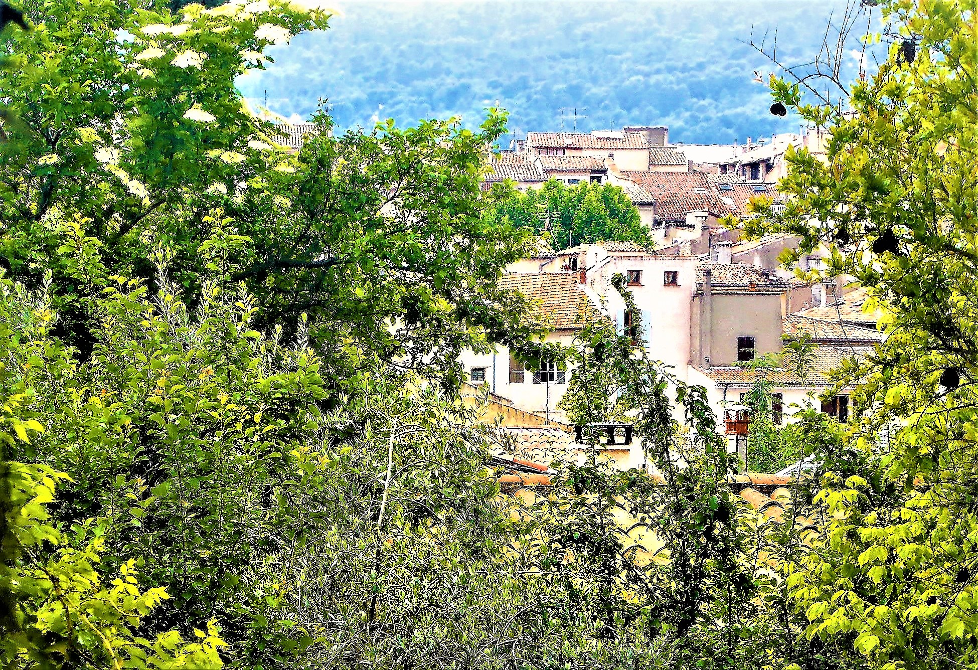 Manosque dalla casa di Jean Giono