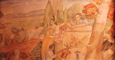 Manosque, Lou Paraïs, affresco