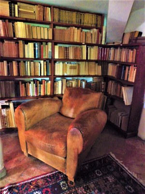 Manosque, Lou Paraïs, un angolo della biblioteca di Jean Giono