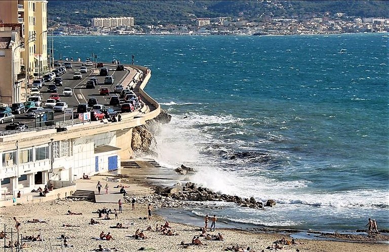 Marsiglia, Corniche Kennedy, plage du Prophète