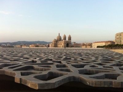 Marsiglia, la Cattedrale della Major vista dal Mucem - Foto © OTC Marseille