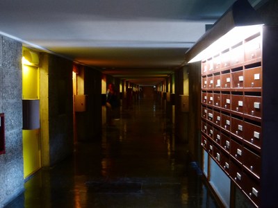 Marsiglia, La Cité radieuse,cassette della posta