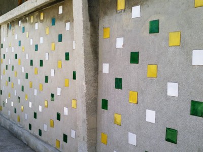 Marsiglia, La Cité radieuse, muro sul tetto