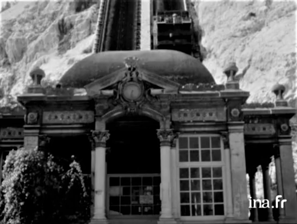 Marsiglia, la funicolare di Notre-Dame de la Garde, ingresso © Institut national de l'audiovisuel