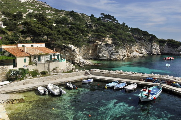 Marsiglia, porticciolo nei Calanques - Foto © Objectif Images OTC Marseille