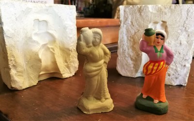 Mas de la Crémade, uno stampo di gesso per i santons