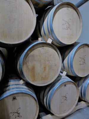 Mas de Valériole - Le botti 'bruciate' all'interno
