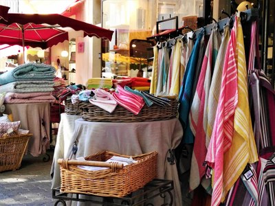 Mercato provenzale - I tessuti