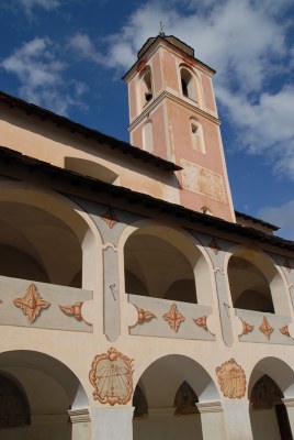 Monastero di Saorge, il chiostro su affacciano le celle