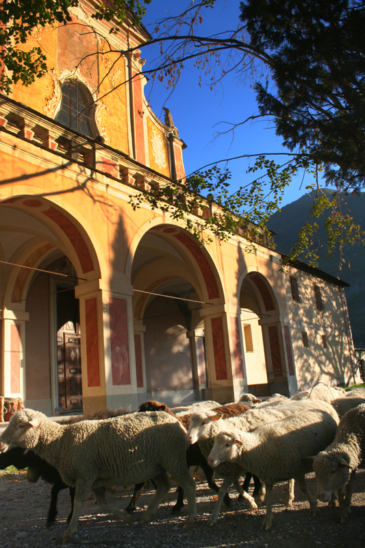 Monastero di Saorge, la facciata della chiesa