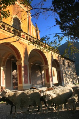 Monastero di Saorge, la facciata della chiesa