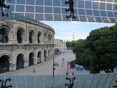 Nîmes, l'arena dal Musée de la Romanité