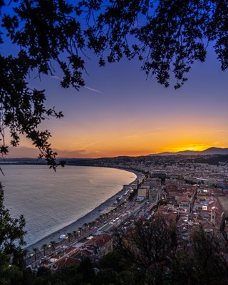 Nizza dalla collina del Castello
