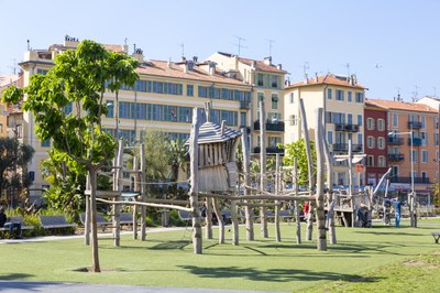 Nizza, Promenade du Paillon, attrezzature - Crédit Ville de Nice, Julien VERAN