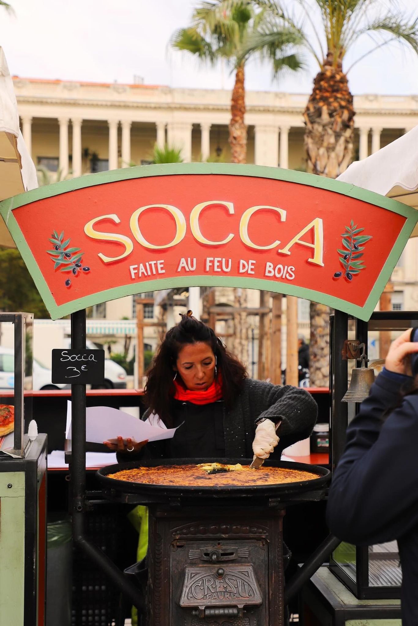Nizza, socca al taglio da Thérésa