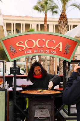 Nizza, socca al taglio da Thérésa