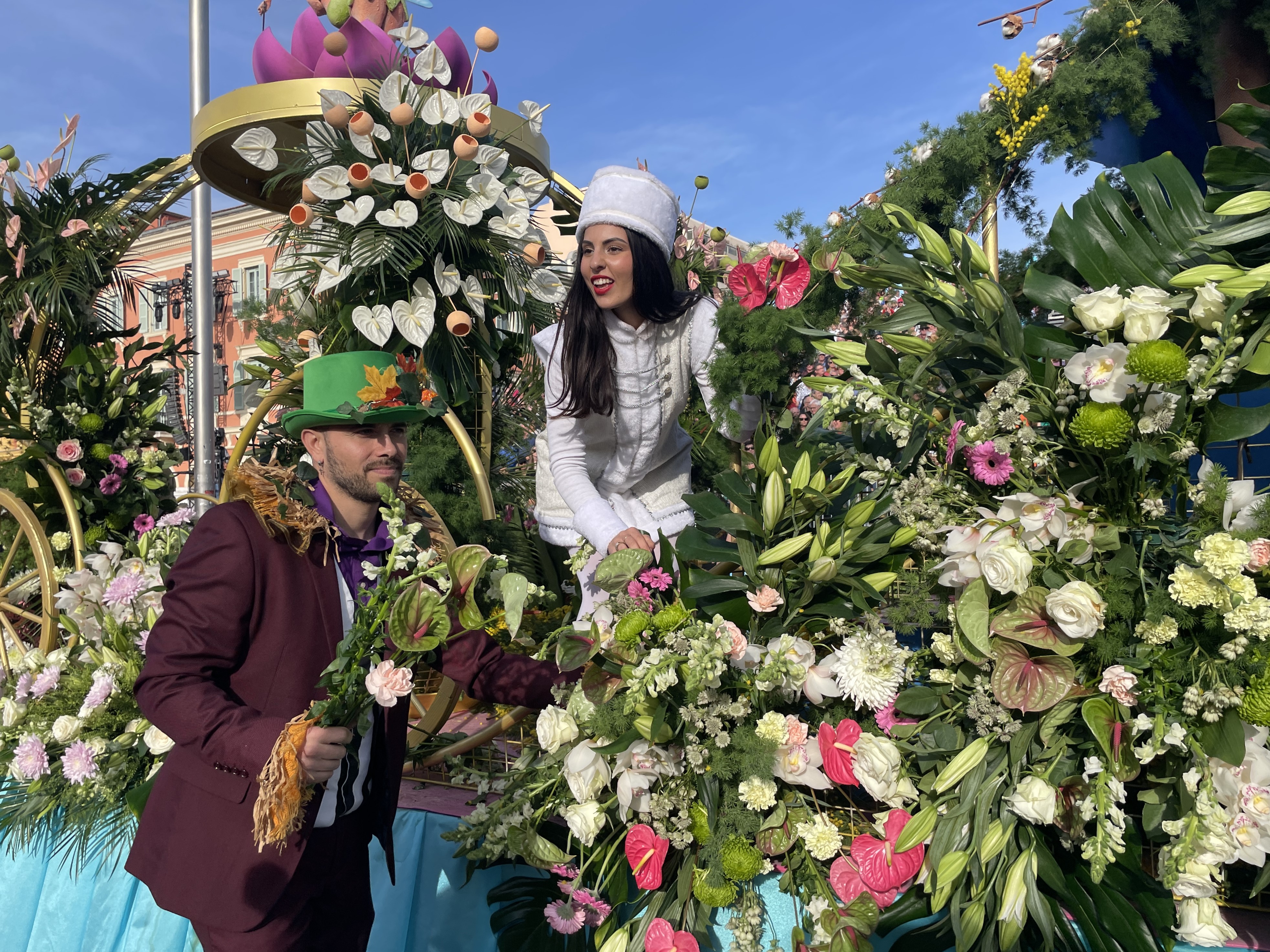 Nizza, un carro della Battaglia dei Fiori - Crédit Virginia D'Umas