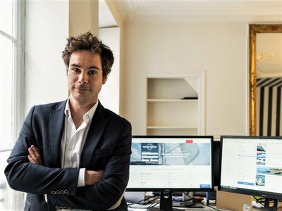 Olivier Albahary nella sede di GlobeSailor