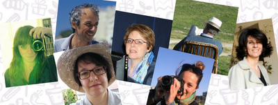 Oriana, Sandro, Simona, Franca, Aurélie, Maurizio ed Elisabetta