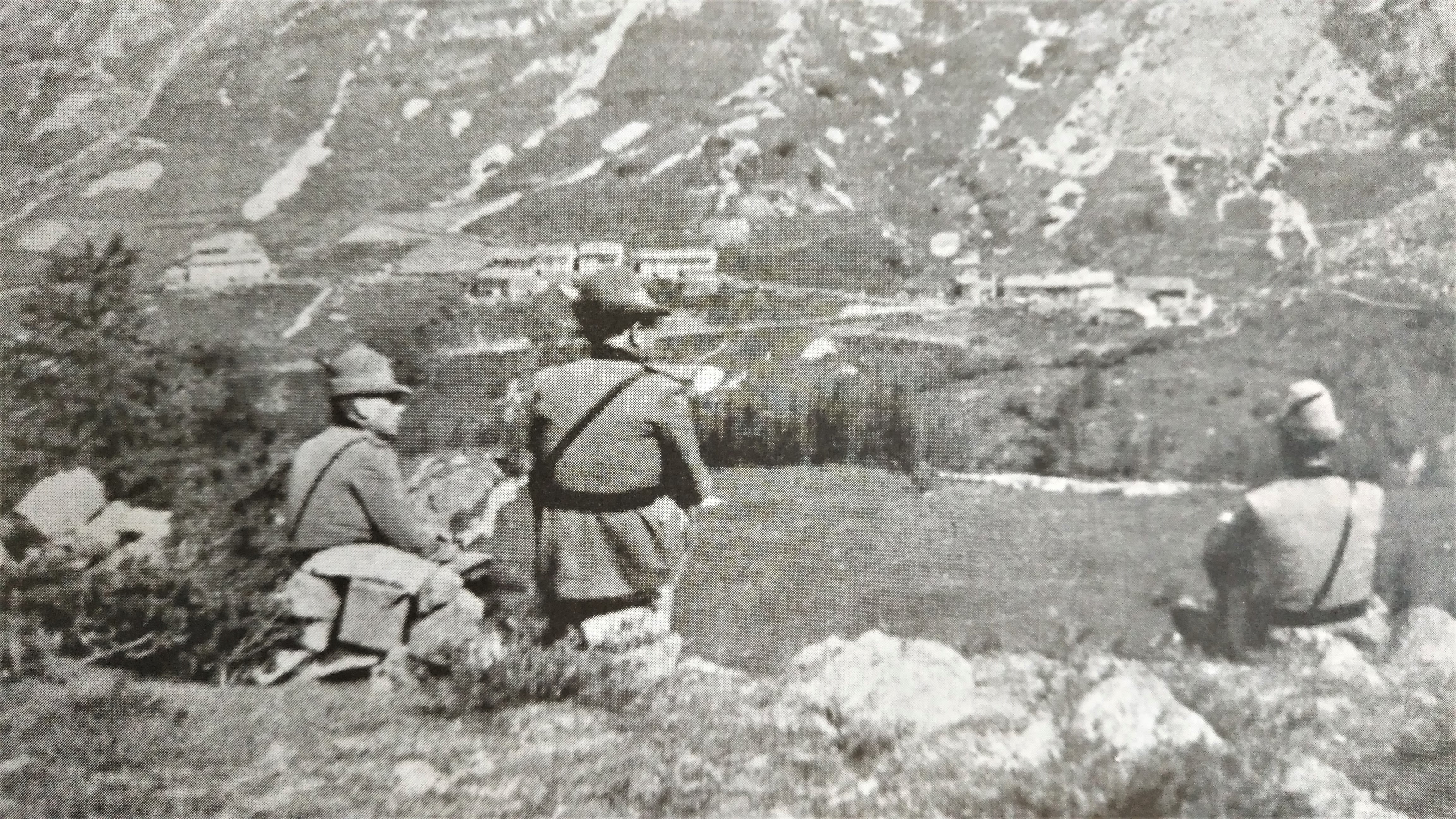 Osservatorio del comando in direzione di Combe Brémont - Dal volume Histoires vécues en Ubaye