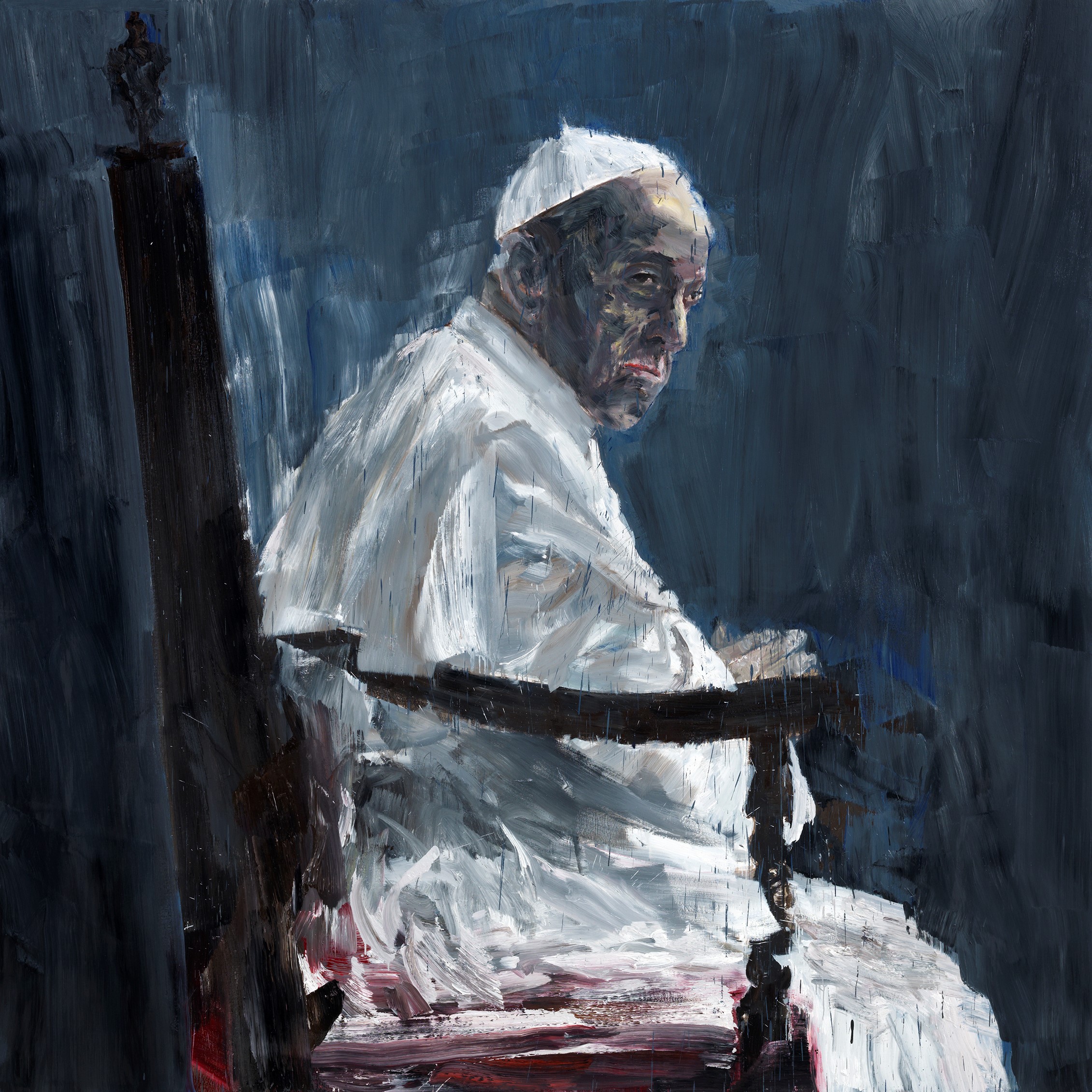 Papa Francesco, di Yan Pei-Ming, foto André Morin © Yan Pei-Ming ADAGP Paris 2019