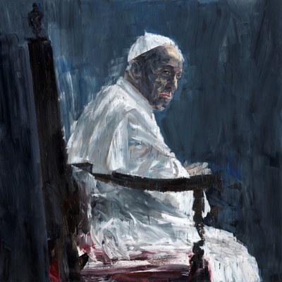 Papa Francesco, di Yan Pei-Ming, foto André Morin © Yan Pei-Ming ADAGP Paris 2019