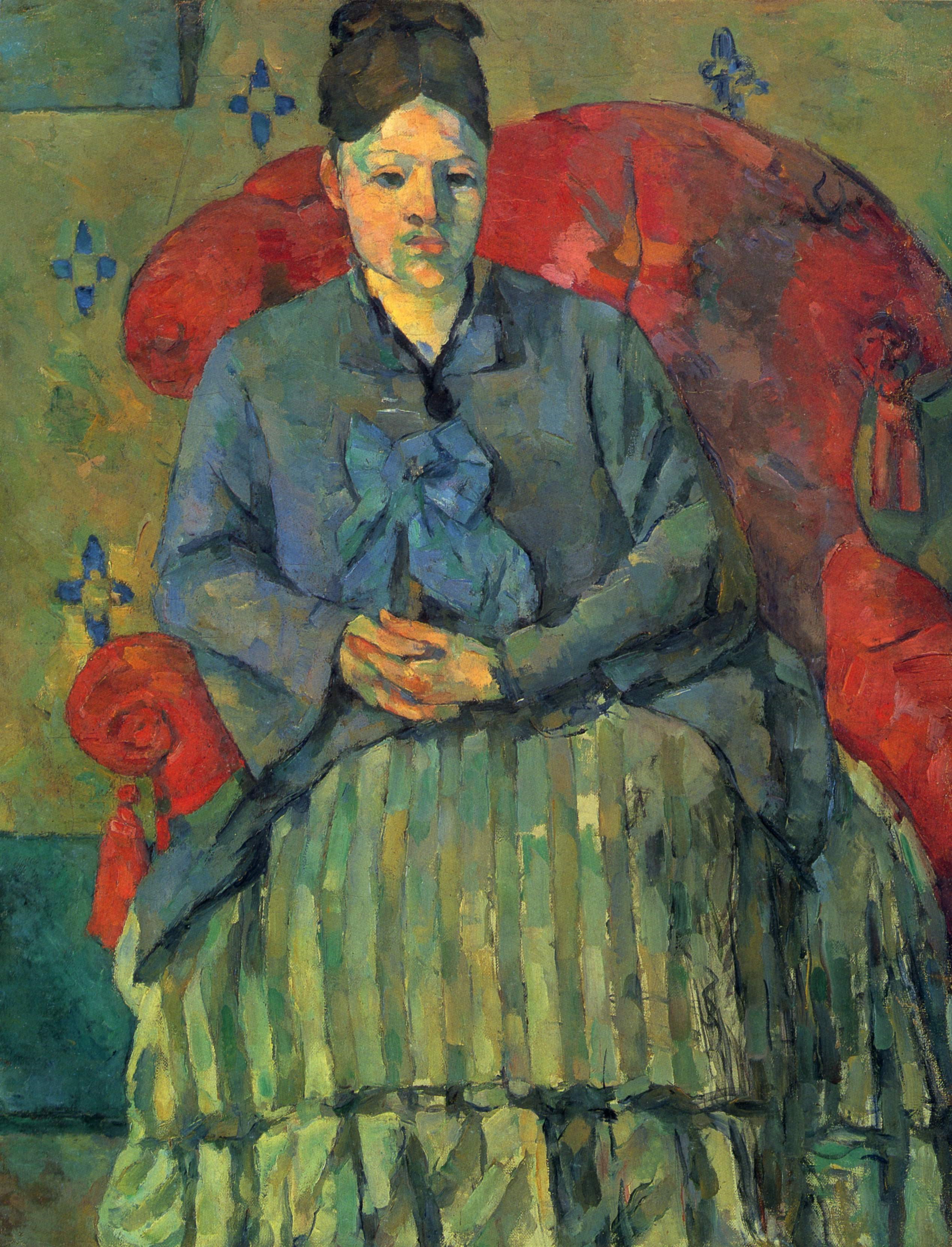 Paul Cezanne, ritratto della moglie e modella Hortense