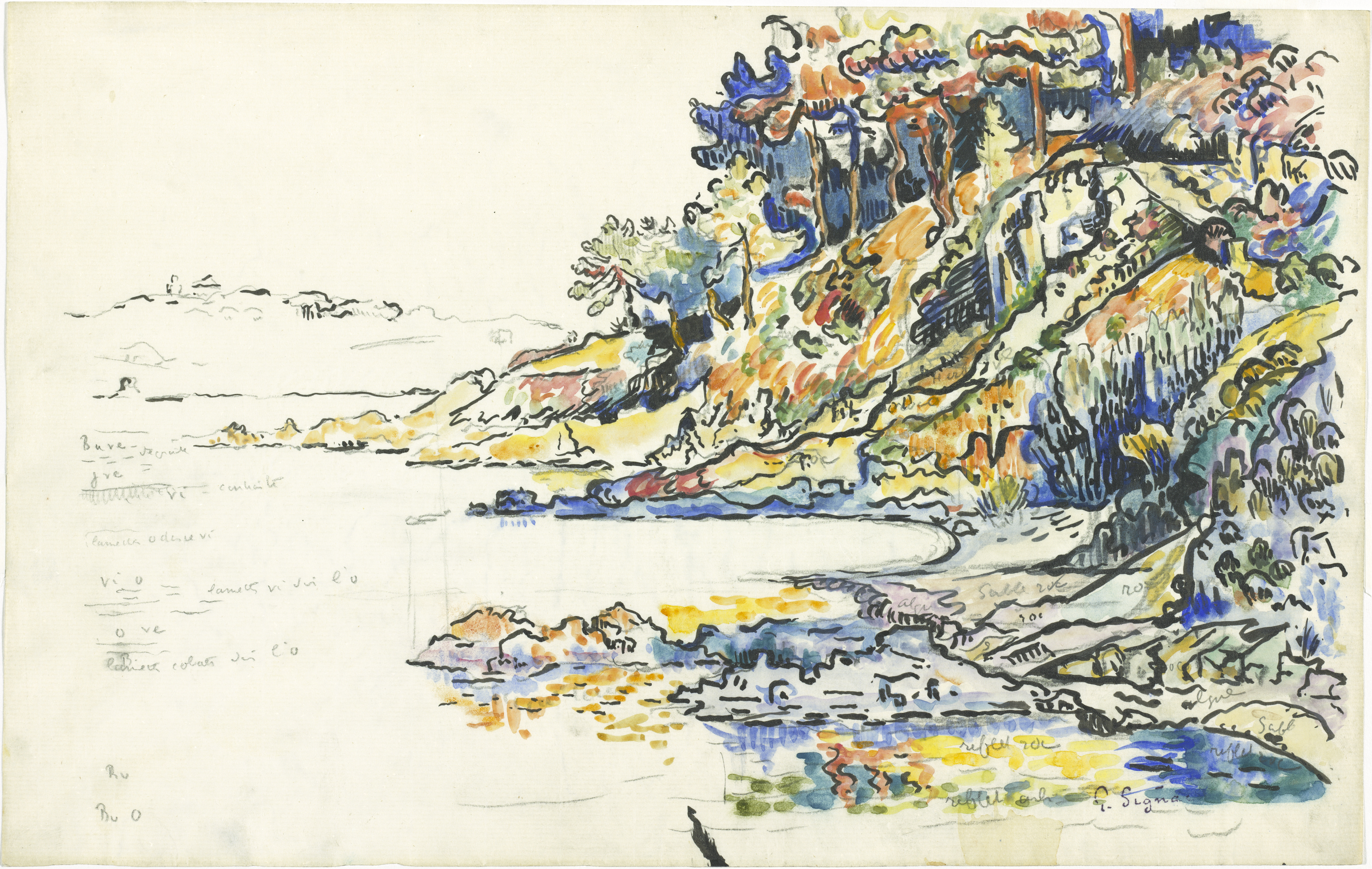 Paul Signac, Calanco di Saint-Tropez.jpg