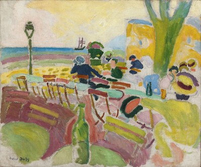 Raoul Dufy, La terrasse sur la plage, 1907, photo Paris Musées  Musée d'Art Moderne © Adagp, Paris, 2022