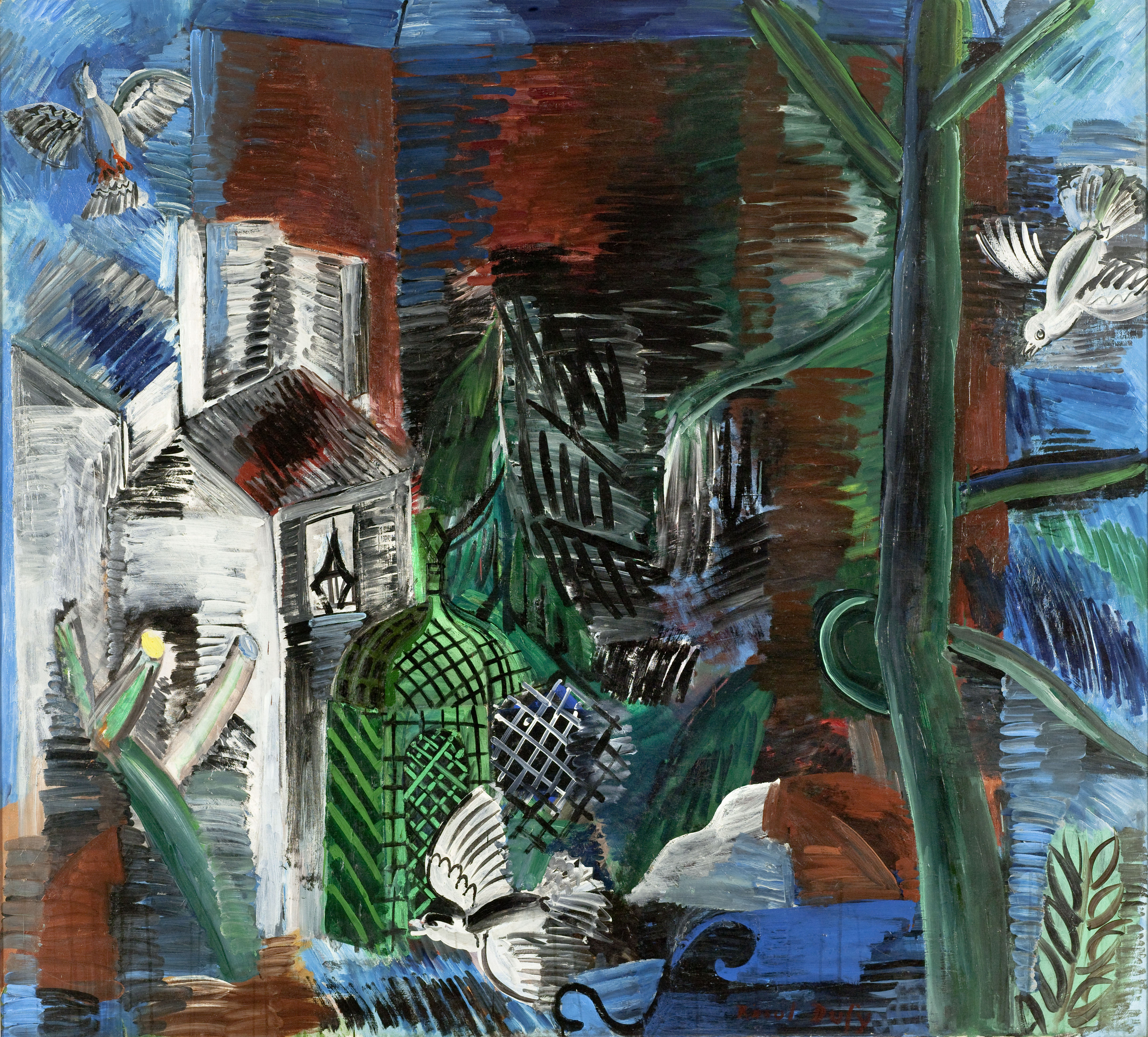 Raoul Dufy, Le jardin abandonné, 1913, photo Paris Musées  Musée d'Art Moderne © Adagp, Paris, 2022