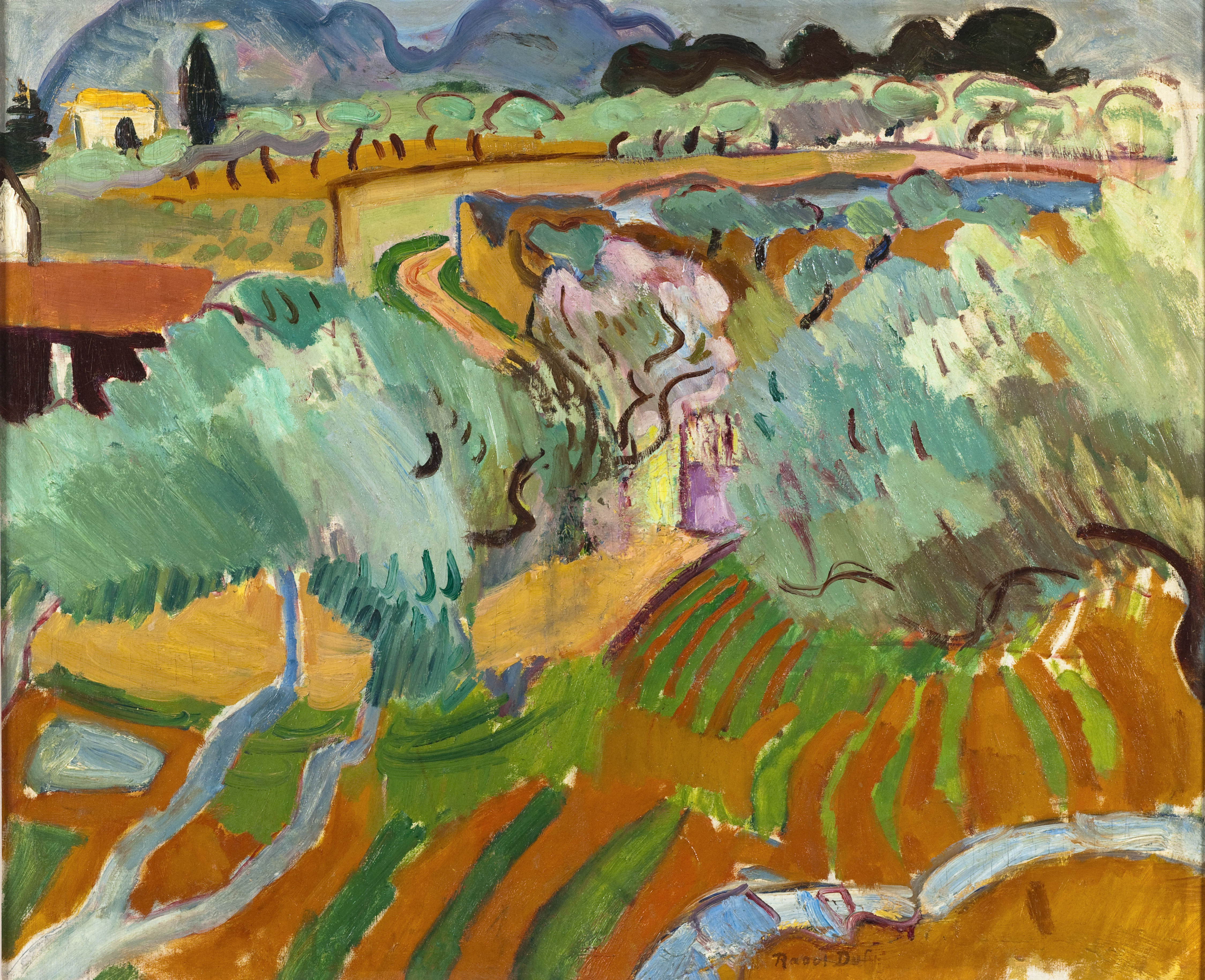 Raoul Dufy, Paysage de Provence, 1905, photo Paris Musées Musée d'Art Moderne © Adagp, Paris, 2022