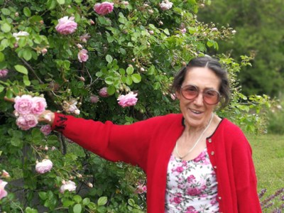 Roseline Giorgis e le baptistine centifolie