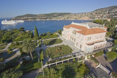 Saint Jean Cap Ferrat, Villa Ephrussi vista dal cielo © OTM Nice Côte d'Azur