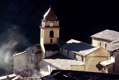 Saorge, Saint Sauveur vista dal villaggio