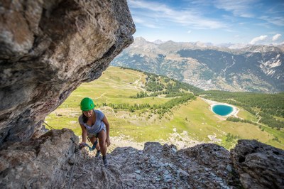 Serre Chevalier Vallée Briançon, via ferrata © Thibaut-Blais