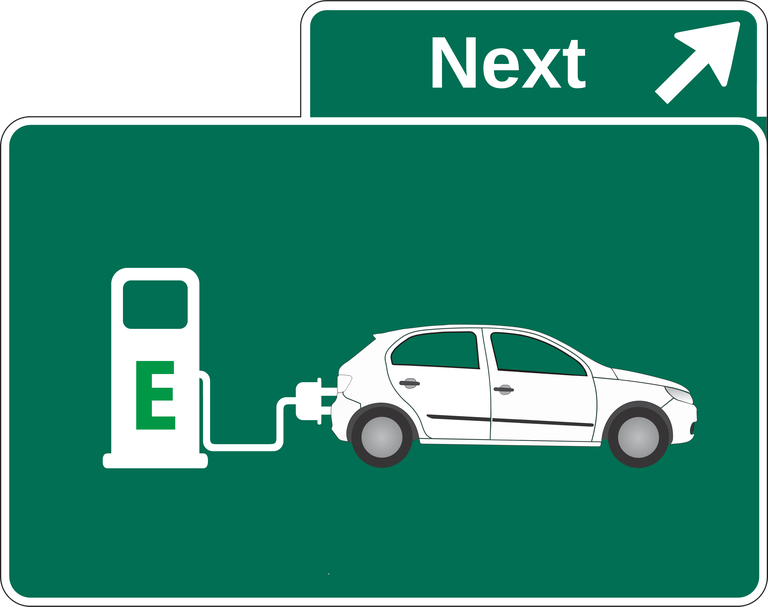 Stazione di ricarica per veicoli elettrici, segnaletica
